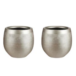 Mica Decorations Bloempot - Goudkleurig - Keramiek - 23 X 20 Cm -Bekend Tuinmeubelen Winkel 929e5be3447c4118bf48cdd595258bd8