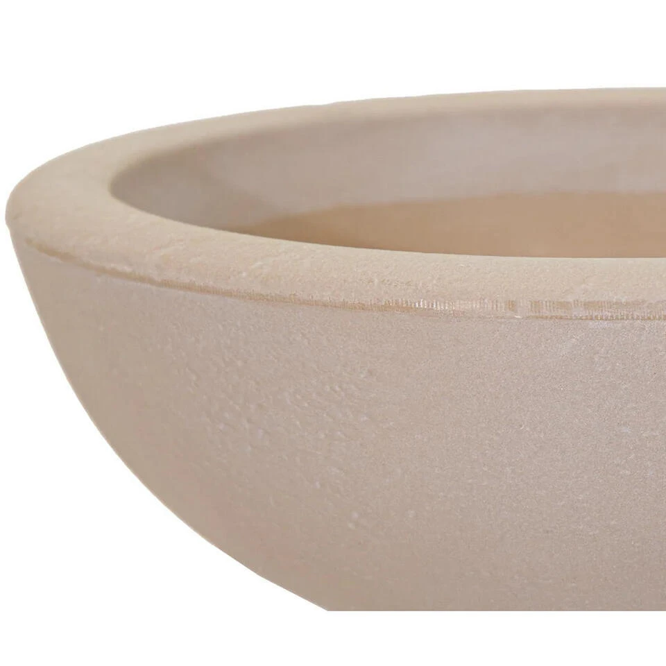 Mega Collections Plantenpot - Schaal - Kunststof - Zandkleur - D38 Cm 4 Mega Collections Plantenpot - Schaal - Kunststof - Zandkleur - D38 Cm - Afbeelding 2