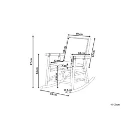Beliani Schommelstoel FRIGOLE - Lichte Houtkleur Bamboehout -Bekend Tuinmeubelen Winkel a7bf54dc45014ffa925159eb79e7307a