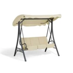 Beliani Schommelbank GARBO - Beige Polyester -Bekend Tuinmeubelen Winkel b0e712a8967c414dac73bdd31f19fc5b