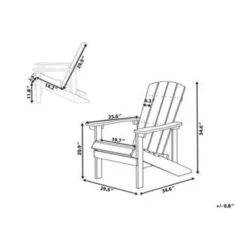 Beliani Tuinstoel ADIRONDACK - Blauw Kunsthout -Bekend Tuinmeubelen Winkel b1dca6eae8c046c1ab2ab29a78f40329