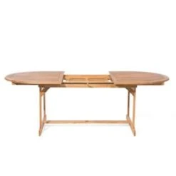 Beliani Verlengbare Tafel MAUI - Lichte Houtkleur Acaciahout -Bekend Tuinmeubelen Winkel b577200613824f978c7fae04bce0a8a6