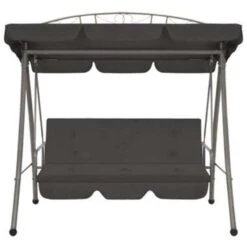 VidaXL Schommelbank Voor Buiten Met Dak 198x120x205 Cm Staal Antraciet 7 VidaXL Schommelbank Voor Buiten Met Dak 198x120x205 Cm Staal Antraciet -Bekend Tuinmeubelen Winkel be32b4c154c44b77a3ee922183cf7ebe