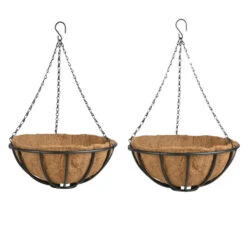 Esschert Design Hanging Basket - Metaal - Zwart - Met Inlegvel - 35 Cm -Bekend Tuinmeubelen Winkel bf6bedc3ee6e45febe39a8a0389f264e