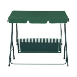 Beliani Schommelbank CHAPLIN - Groen Staal -Bekend Tuinmeubelen Winkel d80fc99d4287488faee210df5bf9990f