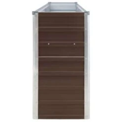 VidaXL Plantenbak Verhoogd 320x40x77 Cm Gegalvaniseerd Staal Bruin -Bekend Tuinmeubelen Winkel ea483e8348c34f31b42eeb9c1143433b