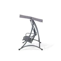 Beliani Schommelbank BOGART - Grijs Polyester -Bekend Tuinmeubelen Winkel ede776bafefc4a2180f78beb78708aa6