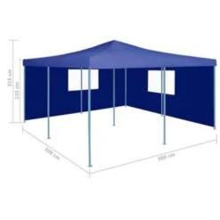 VidaXL Prieel Inklapbaar Met 2 Zijwanden 5x5 M Blauw -Bekend Tuinmeubelen Winkel eec69de84e334c639bfa5861cfb49cdc