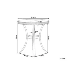 Beliani Tuintafel RIFREDDO - Blauw Pe Rotan -Bekend Tuinmeubelen Winkel f8c6a5a05b824e19986119f4838d95ea